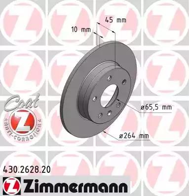 Тормозной диск 430262820 ZIMMERMANN