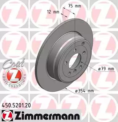 Диск гальмівний 450520120 ZIMMERMANN