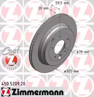 Диск гальмівний 450520920 ZIMMERMANN
