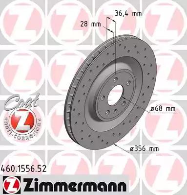 Диск гальмівний sport z 460155652 ZIMMERMANN