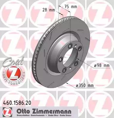 Тормозной диск 460158720 ZIMMERMANN