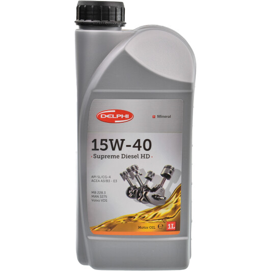 Моторное масло delphi supreme diesel 15w-40 1л 93891209 DELPHI