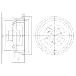 Гальмівний барабан BF153 DELPHI