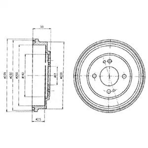 Гальмівний барабан BF208 DELPHI