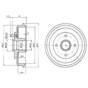 Тормозной барабан BF402 DELPHI