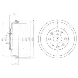 Гальмівний барабан BF456 DELPHI