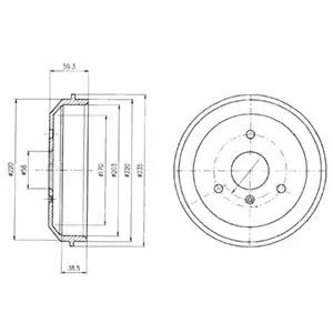 Гальмівний барабан BF465 DELPHI