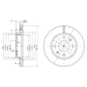 Гальмівний диск BG2292 DELPHI
