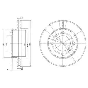 Тормозной диск BG2891 DELPHI