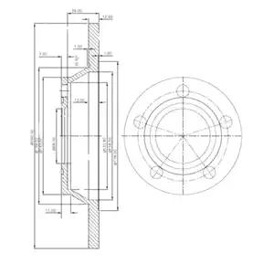 Тормозной диск BG2987 DELPHI