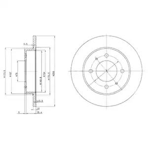 Тормозной диск BG3070 DELPHI
