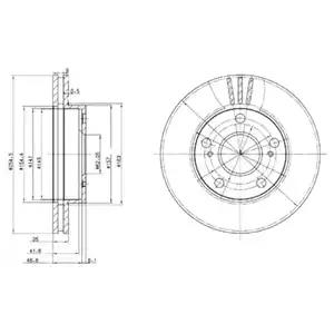 Тормозной диск BG3172 DELPHI