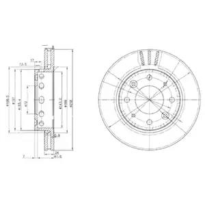 Гальмівний диск BG3335 DELPHI