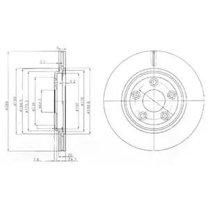 Гальмівний диск BG3512 DELPHI