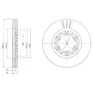 Тормозной диск BG3559 DELPHI