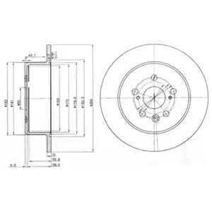Гальмівний диск BG3583 DELPHI