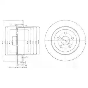 Тормозной диск BG3593 DELPHI