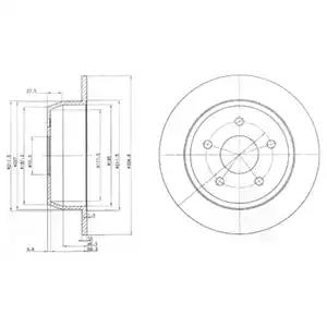Тормозной диск BG3660 DELPHI