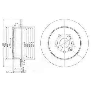 Тормозной диск BG3691 DELPHI