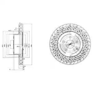 Тормозной диск BG3827 DELPHI