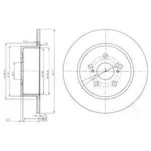 Тормозной диск BG3922 DELPHI