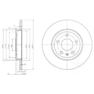 Тормозной диск BG3996 DELPHI