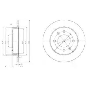 Тормозной диск BG4017 DELPHI