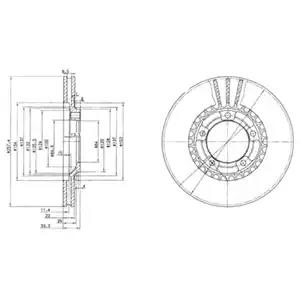 Гальмівний диск BG4036 DELPHI