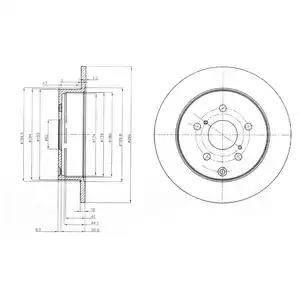 Тормозной диск BG4051 DELPHI