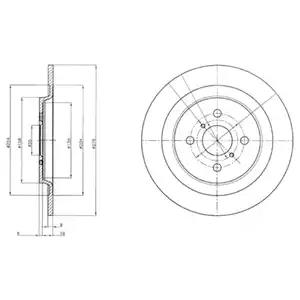 Тормозной диск BG4076 DELPHI