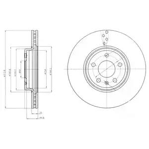 Гальмівний диск BG4079C DELPHI