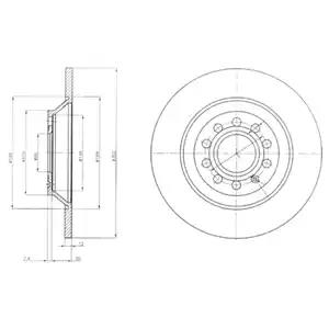 Тормозной диск BG4088 DELPHI