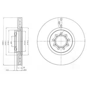 Тормозной диск BG4101 DELPHI