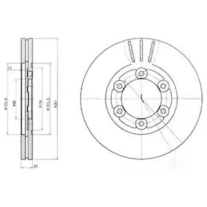 Гальмівний диск BG4104 DELPHI