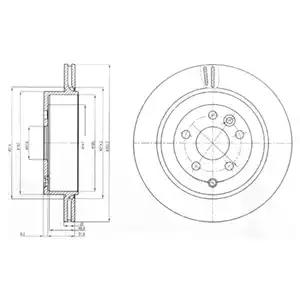 Гальмівний диск BG4125 DELPHI