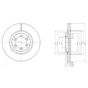 Тормозной диск BG4133 DELPHI