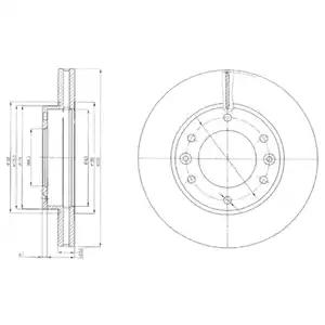Тормозной диск BG4137 DELPHI