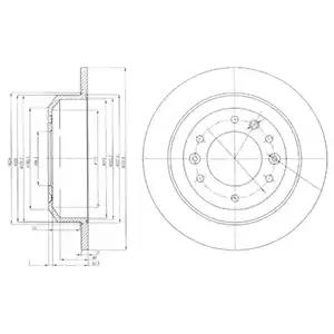 Тормозной диск BG4138 DELPHI
