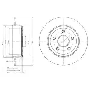 Delphi jeep диск гальмівний grand cherokee 3.0 crd 06- BG4160 DELPHI