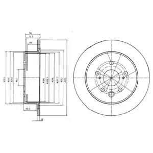 Тормозной диск BG4178 DELPHI