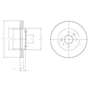 Тормозной диск BG4213 DELPHI