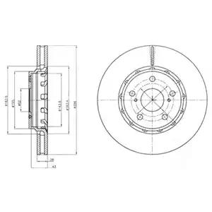 Тормозной диск BG4276 DELPHI
