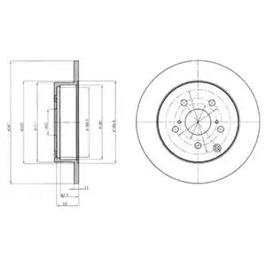 Тормозной диск BG4291 DELPHI