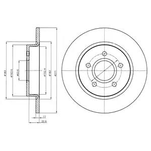 Гальмівний диск BG4386C DELPHI