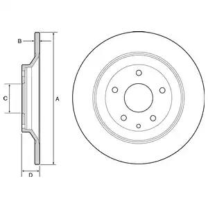 Гальмівний диск BG4567C DELPHI
