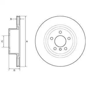 Тормозной диск BG4644C DELPHI