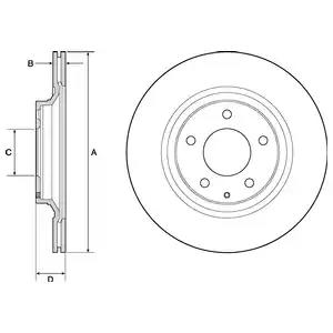 Тормозной диск BG4693C DELPHI
