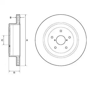 Tarcza ham tyl 316x20 v BG4775C DELPHI