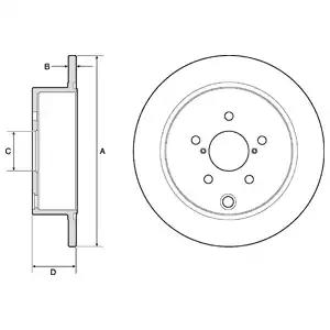 Tarcza ham tyl 274x10 p BG4776C DELPHI