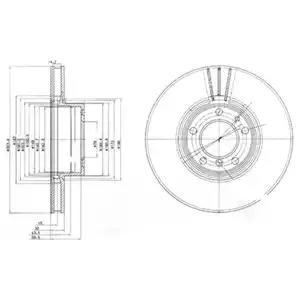 Гальмівний диск BG9005 DELPHI